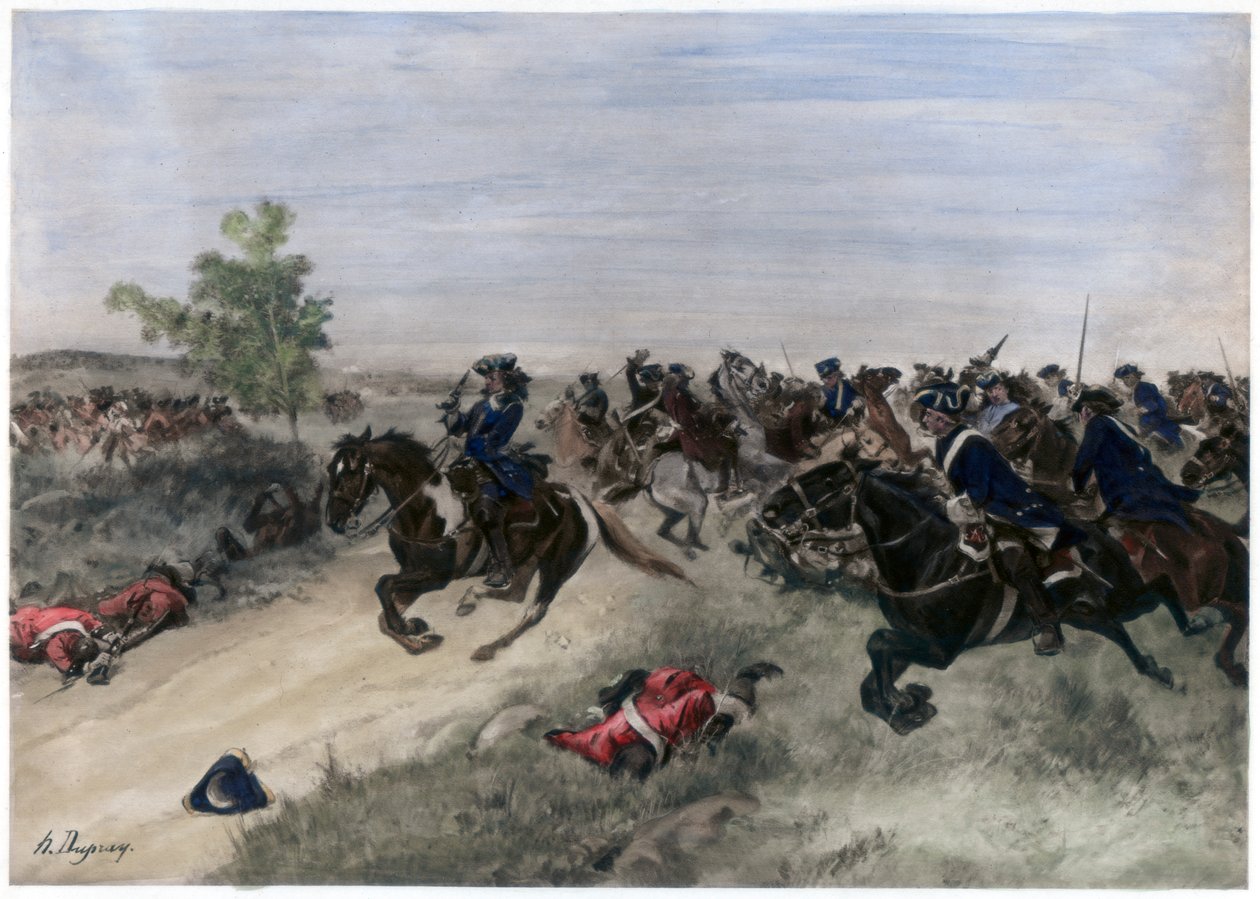 Slaget ved Blenheim, 13. august 1704 af Unbekannt