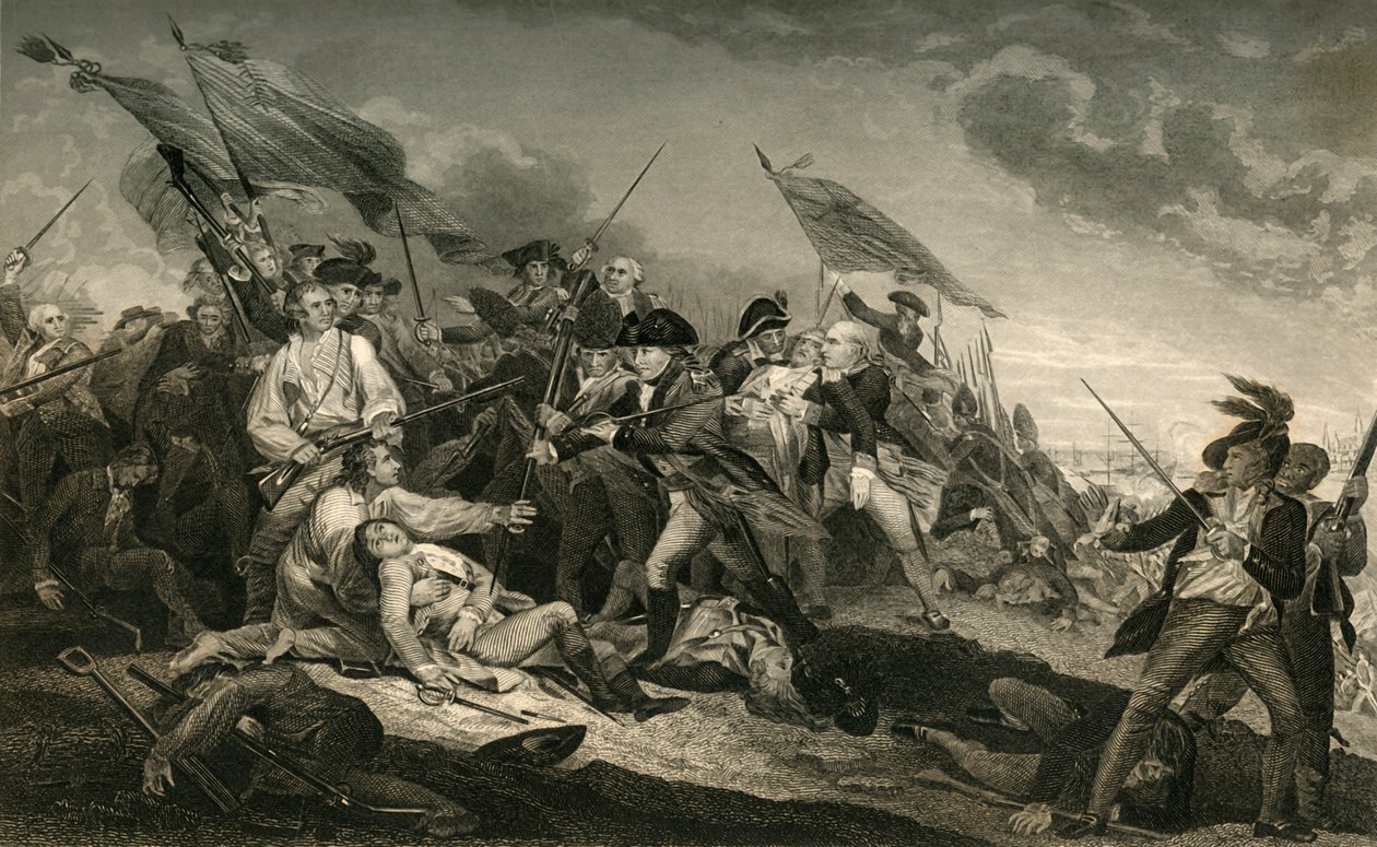 Slaget ved Bunker Hill, 1877. af Unbekannt