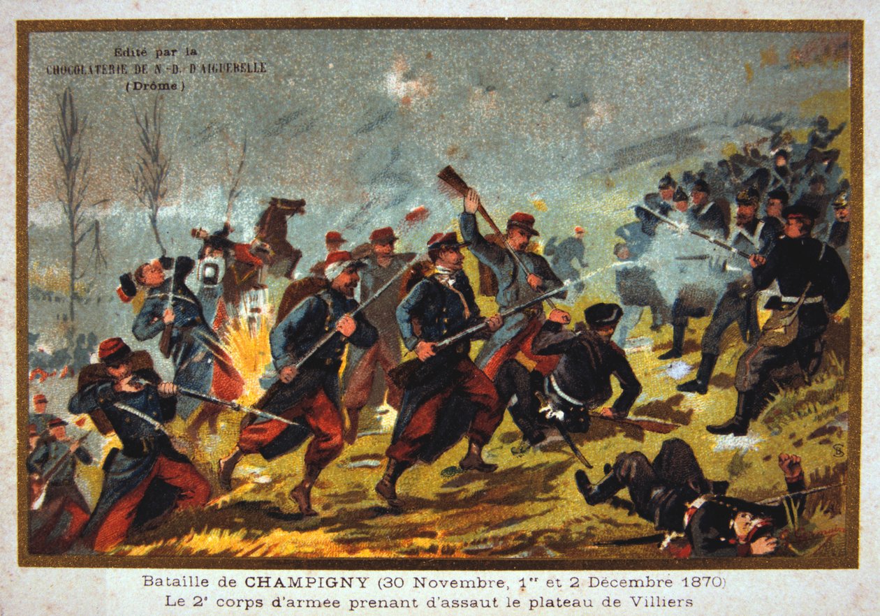 Slaget ved Champigny, fransk-preussisk krig, 30. november-2. december 1870 af Unbekannt