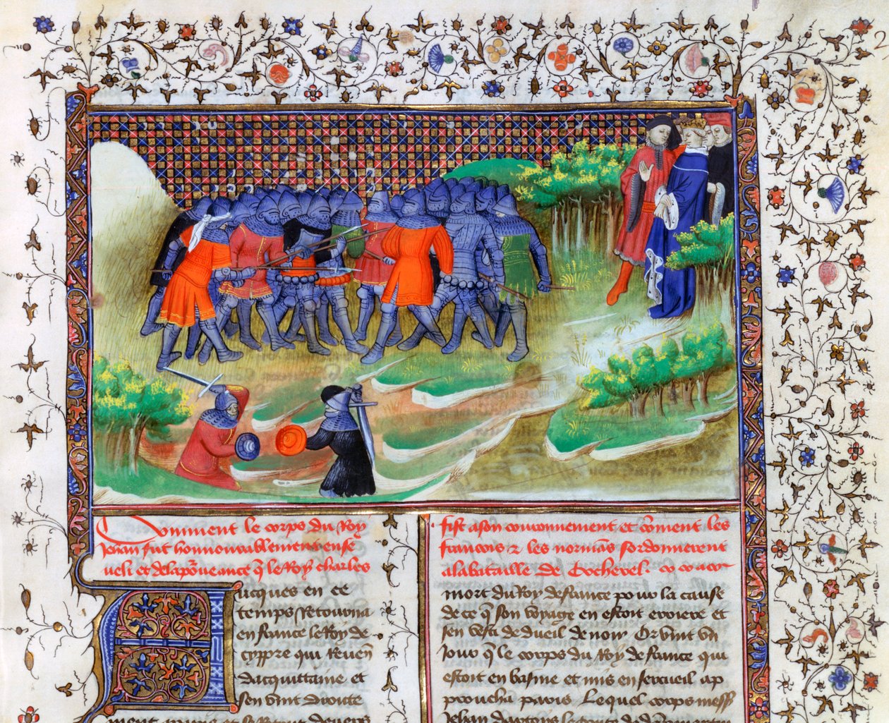 Slaget ved Cocherel, 1364, 1400-tallet af Unbekannt