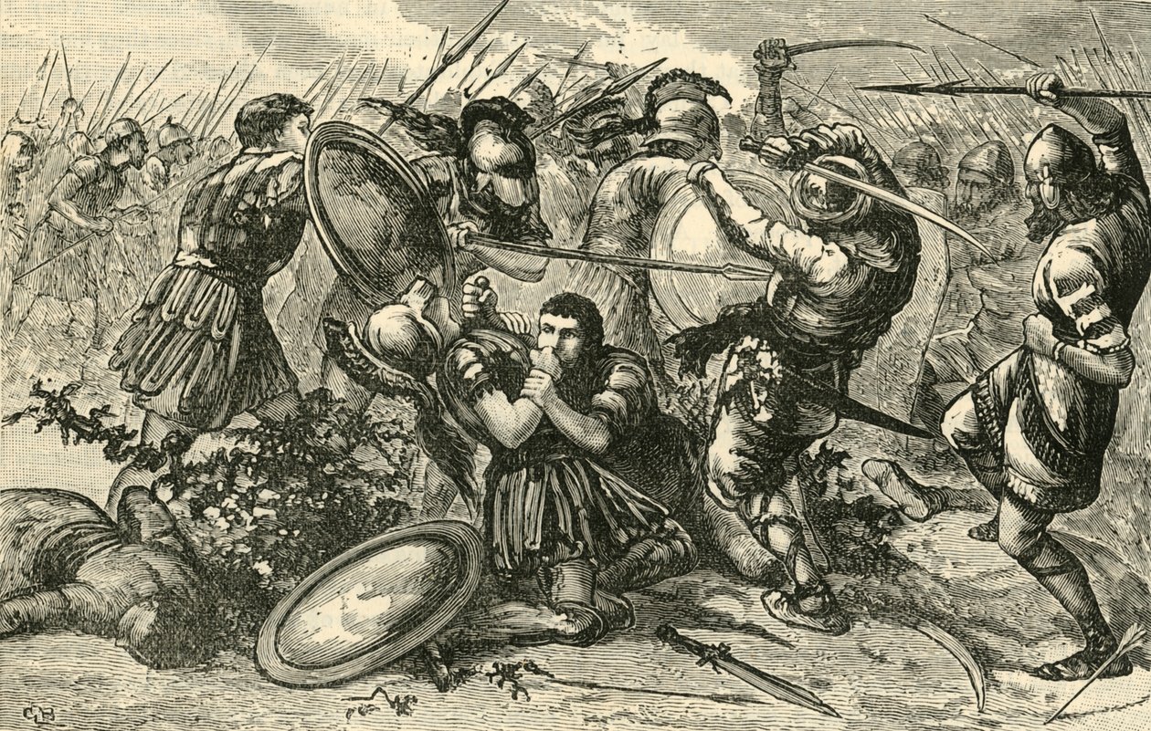 Slaget ved Cunaxa, 1890. af Unbekannt