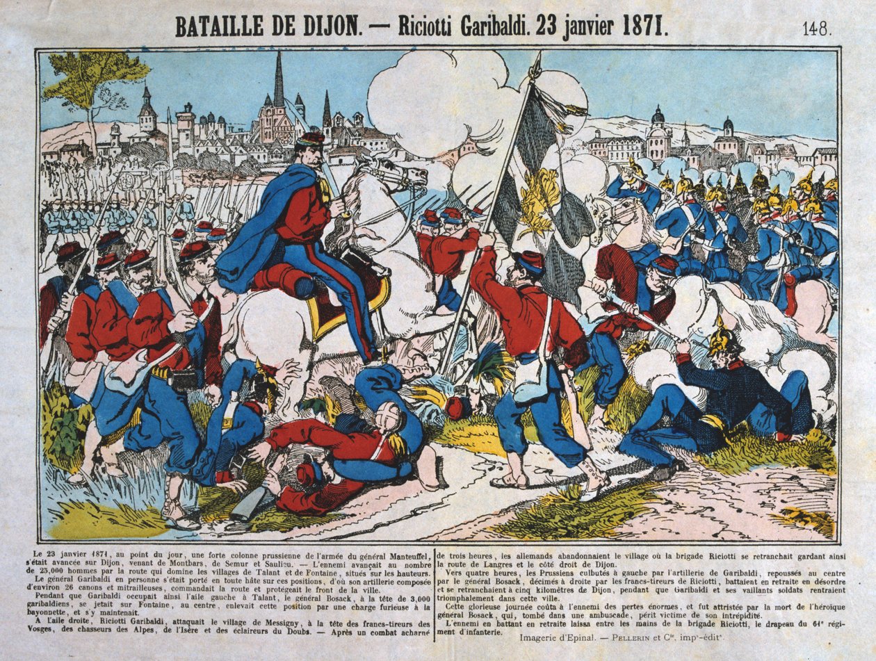 Slaget ved Dijon, fransk-preussisk krig, 23. januar 1871 af Unbekannt