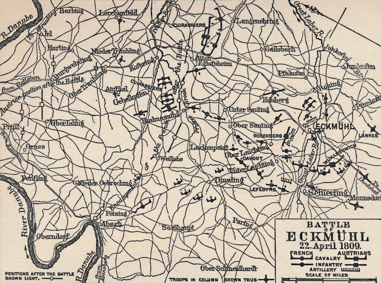 Slaget ved Eckmühl, 22. april 1809, 1896. af Unbekannt