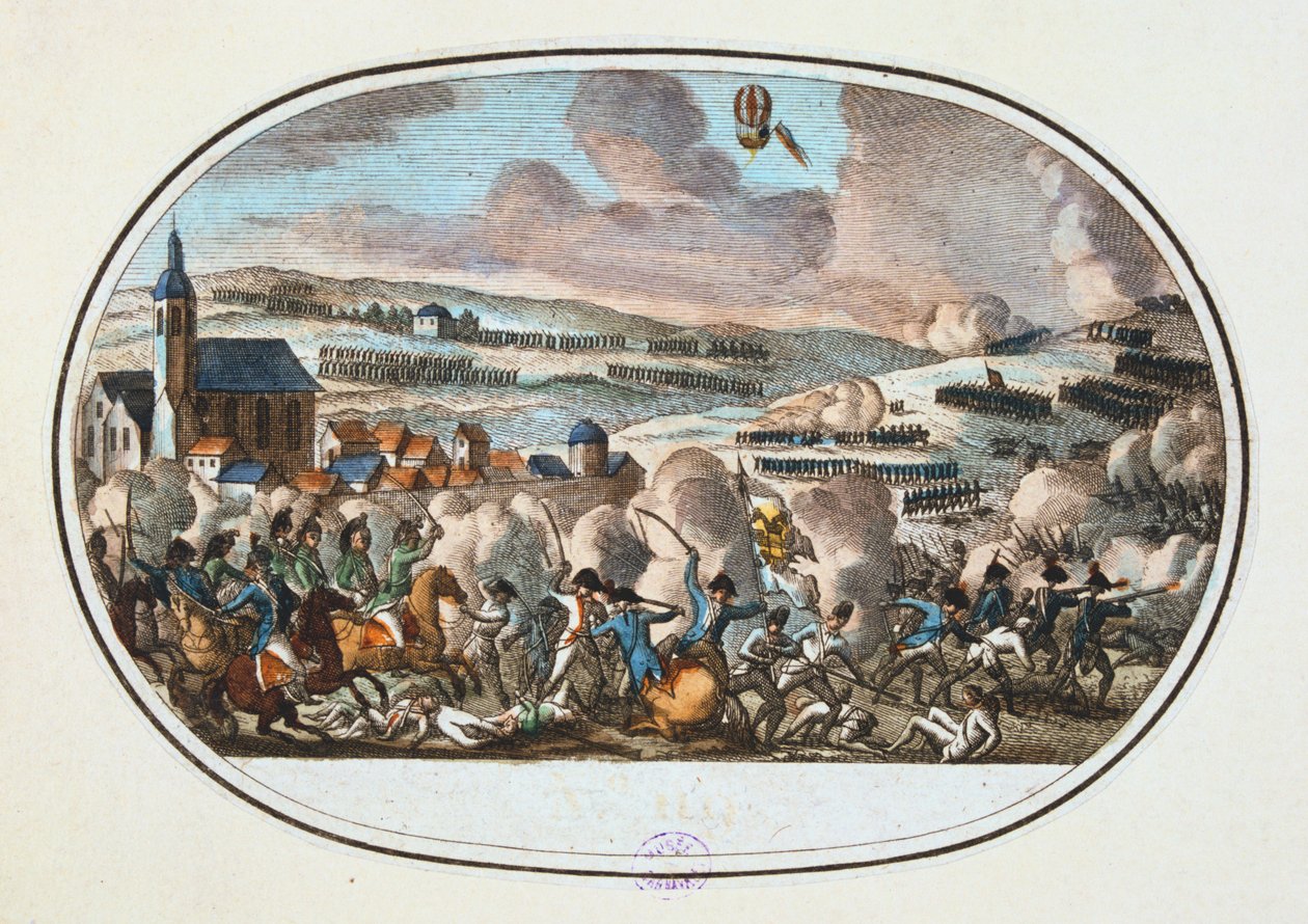 Slaget ved Fleurus, 26. juni 1794 af Unbekannt