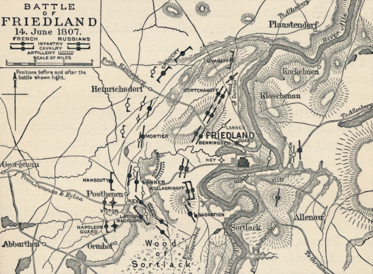 Slaget ved Friedland, 14. juni 1807, 1896 af Unbekannt