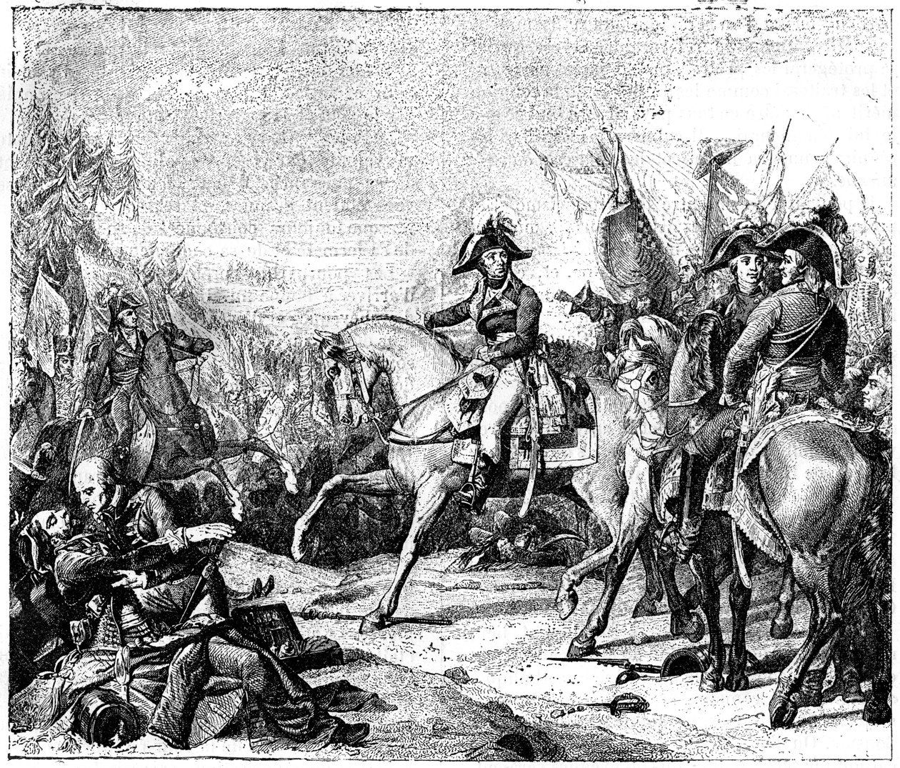 Slaget ved Hohenlinden, Bayern, 3. december 1800 1882-1884 af Unbekannt
