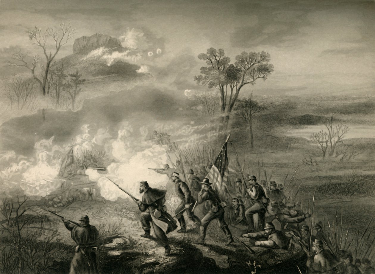 Slaget ved Lookout Mountain, 1878. af Unbekannt
