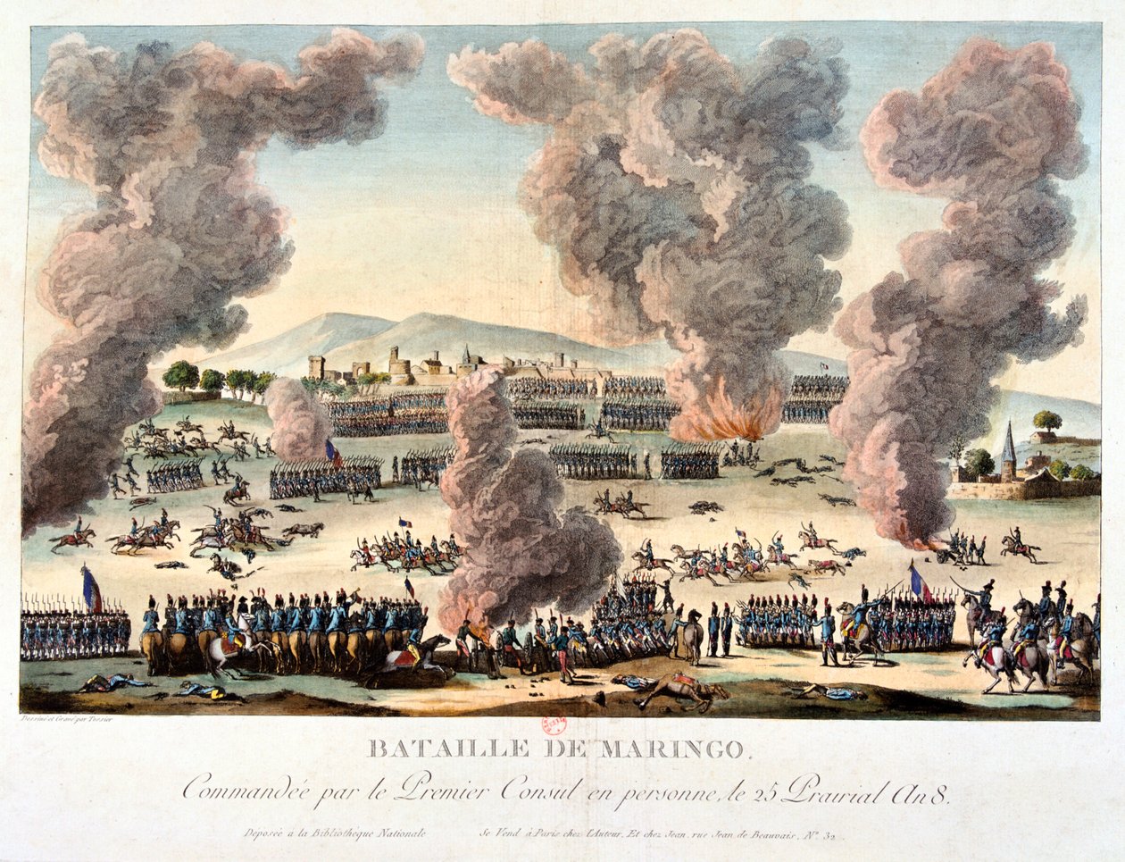 Slaget ved Marengo, 14. juni, 1800 af Unbekannt
