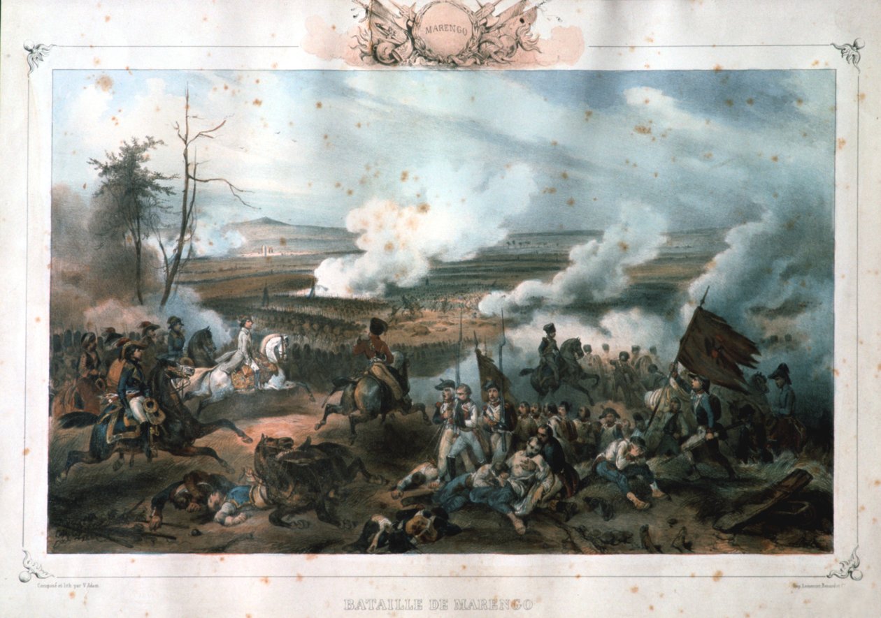 Slaget ved Marengo, 14. juni 1800 af Unbekannt
