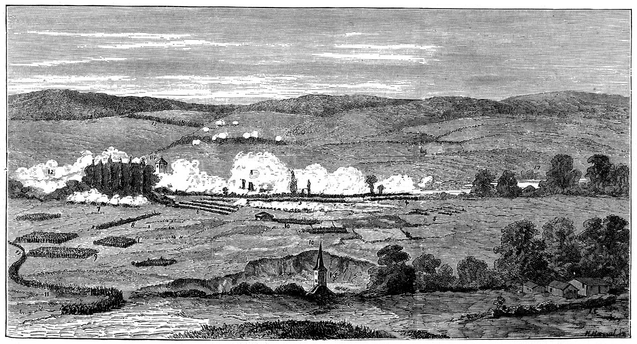 Slaget ved Sedan, Frankrig, fransk-preussisk krig, 1. september 1870 af Unbekannt