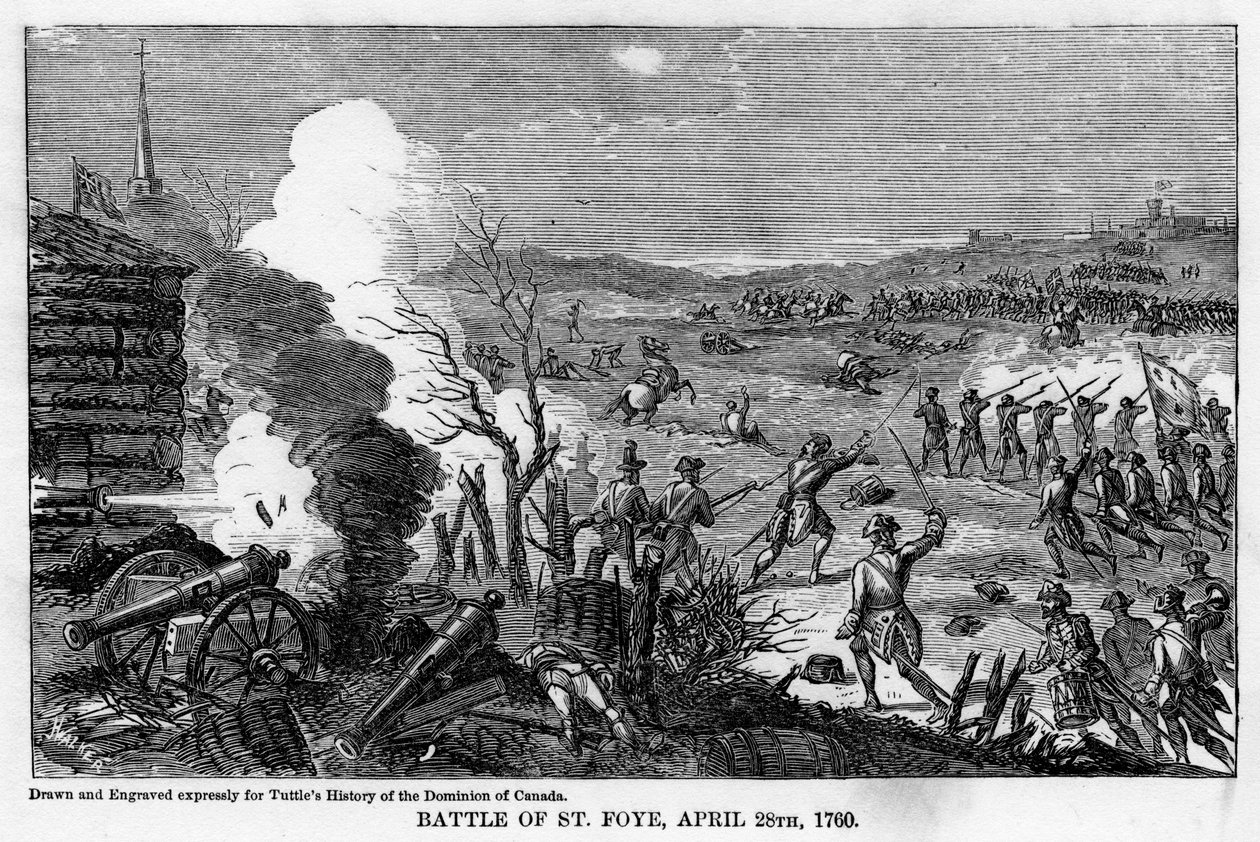 Slaget ved St Foy, 28. april 1760, 1877 af Unbekannt