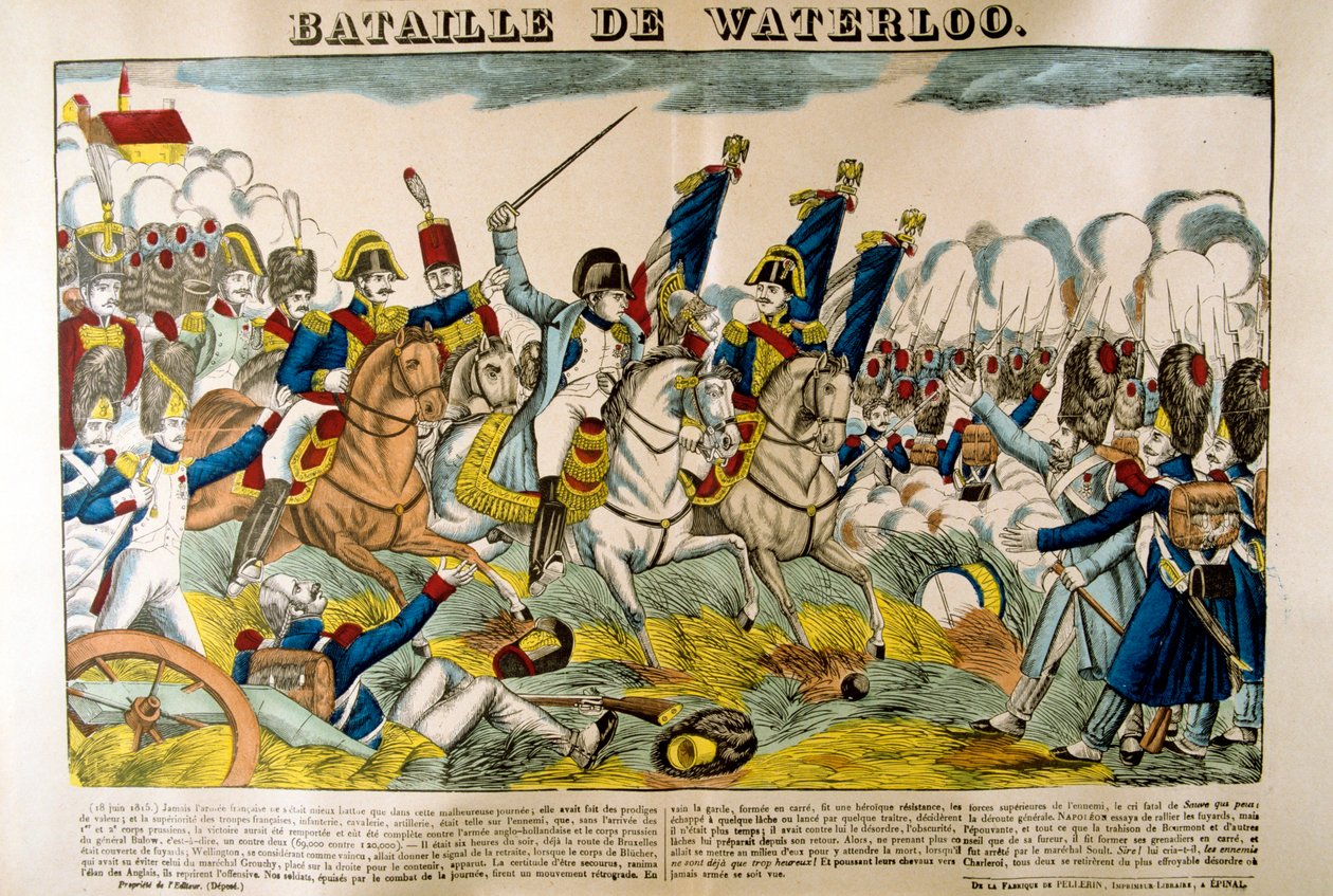 Slaget ved Waterloo, 18. juni 1815, 1800-tallet af Unbekannt