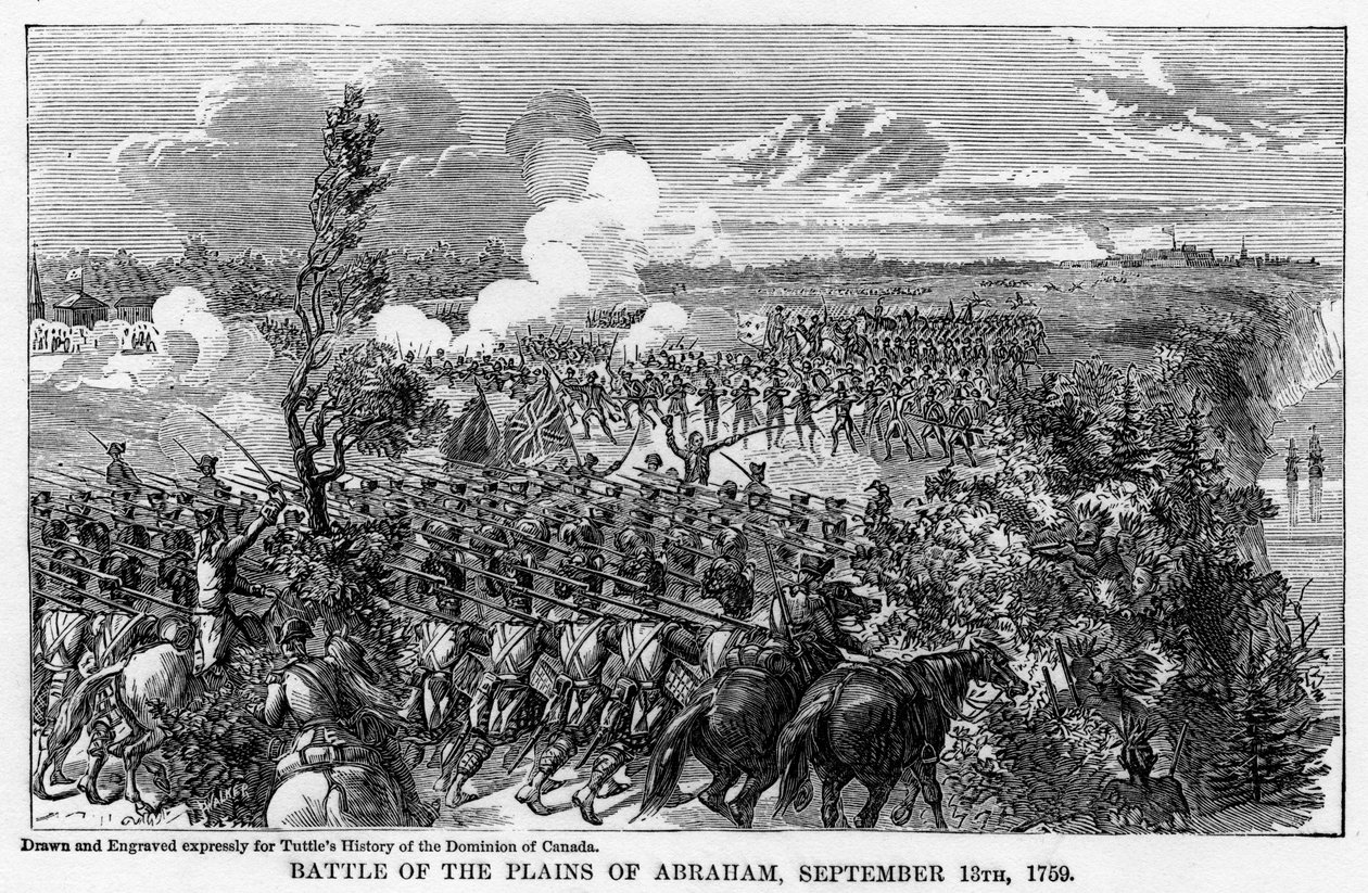 Slaget ved Abrahams sletter, 13. september 1759, 1877 af Unbekannt