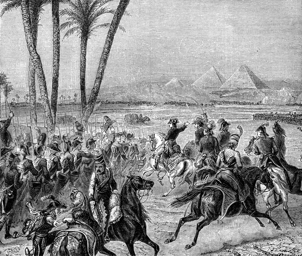 Slaget ved pyramiderne, 21. juli 1798 1882-1884 af Unbekannt