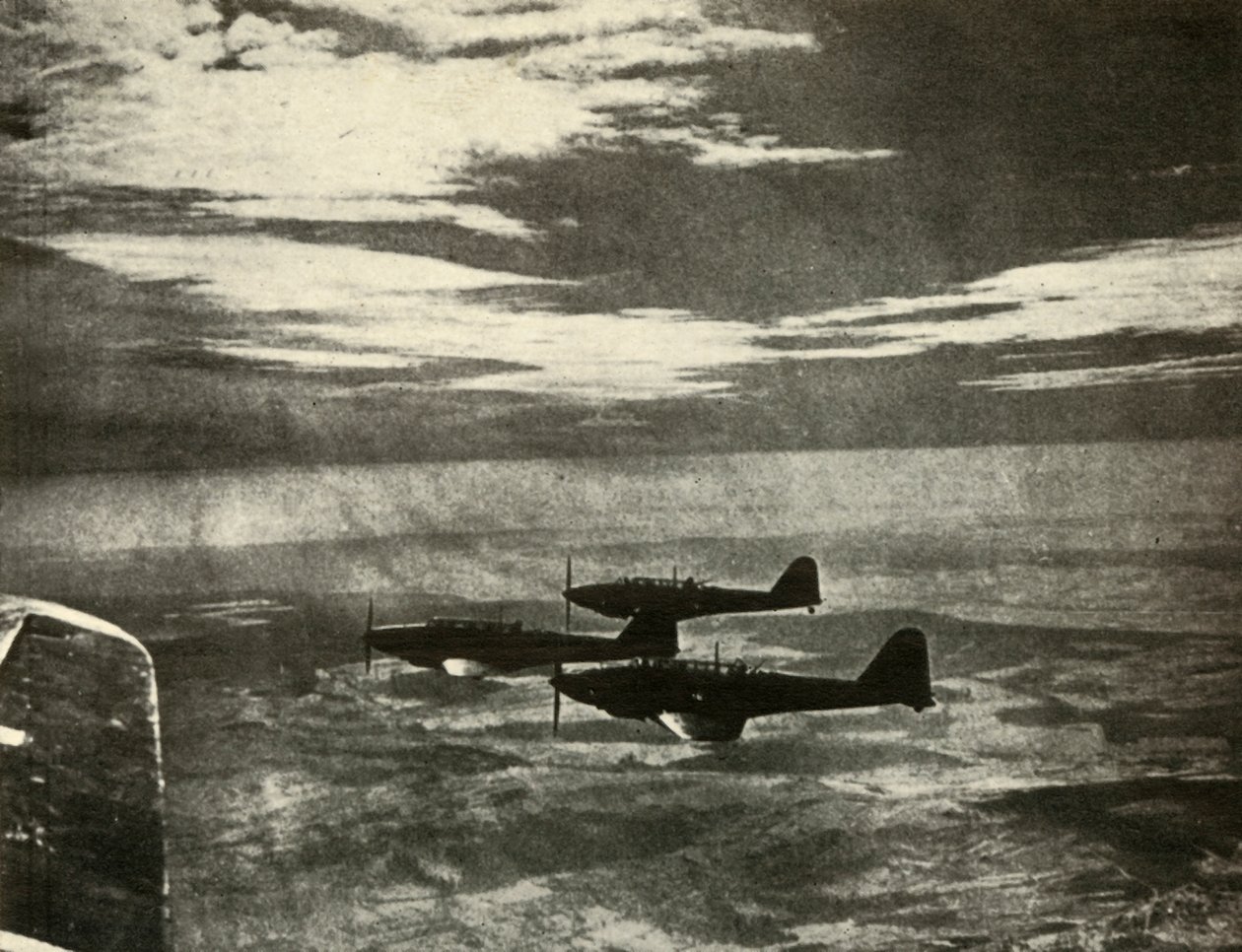 Slag, der vender tilbage fra et raid, 1939-1940, 1941. af Unbekannt