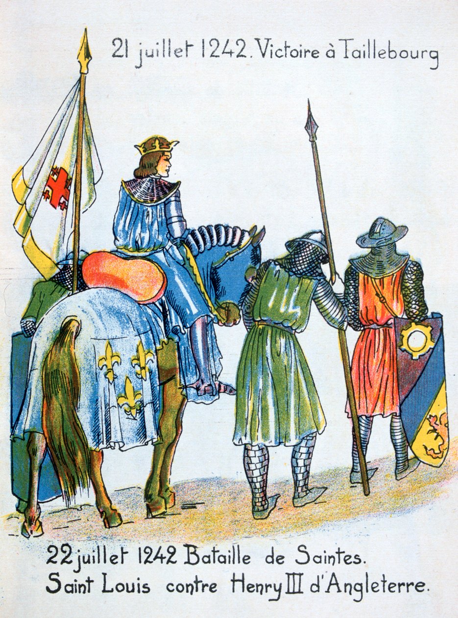 Slaget ved Taillebourg og Saintes, Frankrig, 21. og 22. juli 1242, 20. århundrede af Unbekannt
