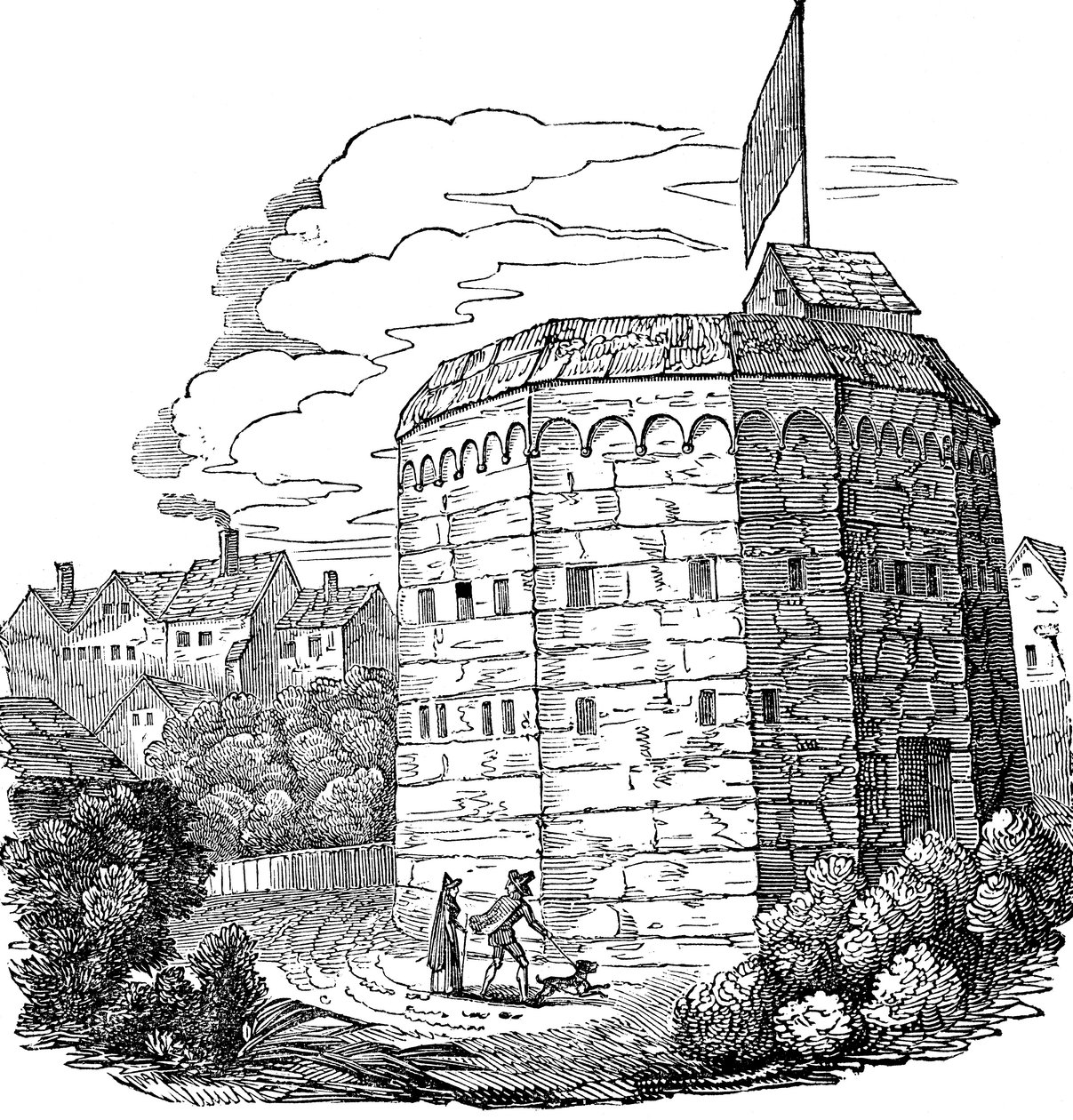 Bear Garden, Southwark, London, 1574 af Unbekannt