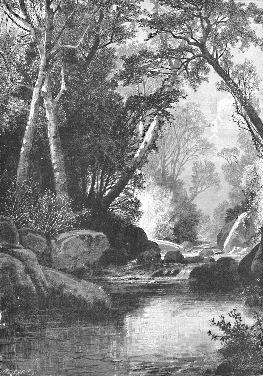 Bear River, nær Bethel, Maine, 1883 af Unbekannt