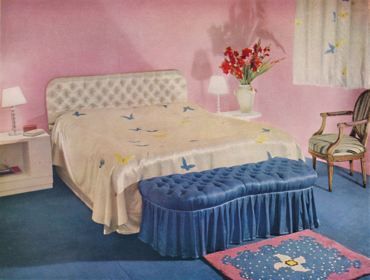 Soveværelse designet af Green and Abbott, Ltd., 1939 af Unbekannt