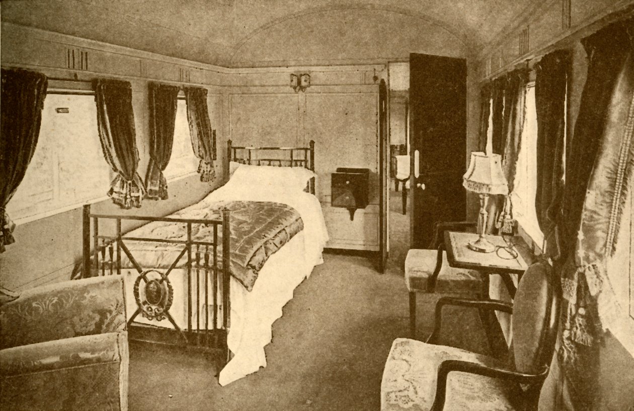 Soveværelse, Kings Saloon, London og North Eastern Railway, 1930. af Unbekannt