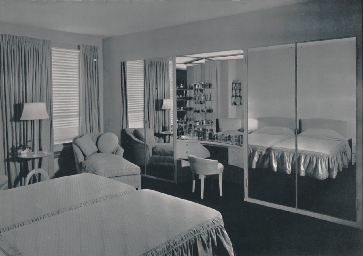 Soveværelse designet af James F. Eppenstein, Chicago, 1942 af Unbekannt