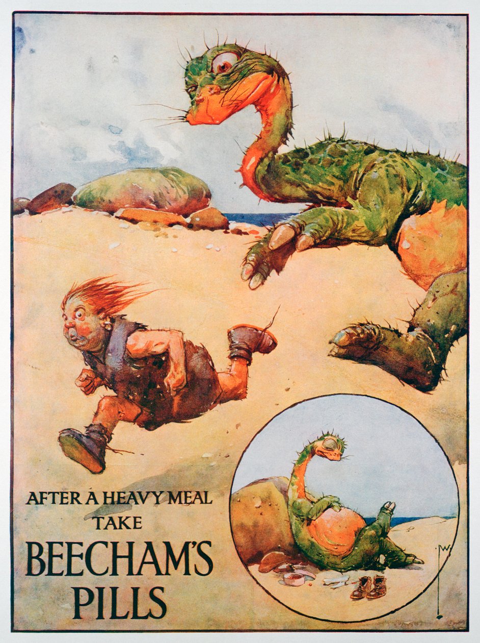 Beechams Pills-annonce, 1914 af Unbekannt