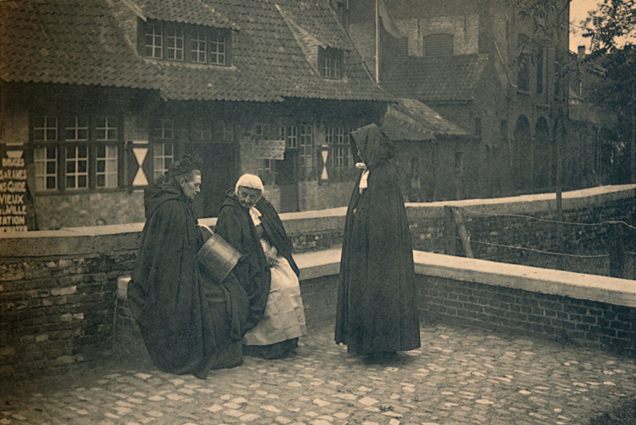 Bag Gruuthuse. Typer af Brugge, c1910 af Unbekannt