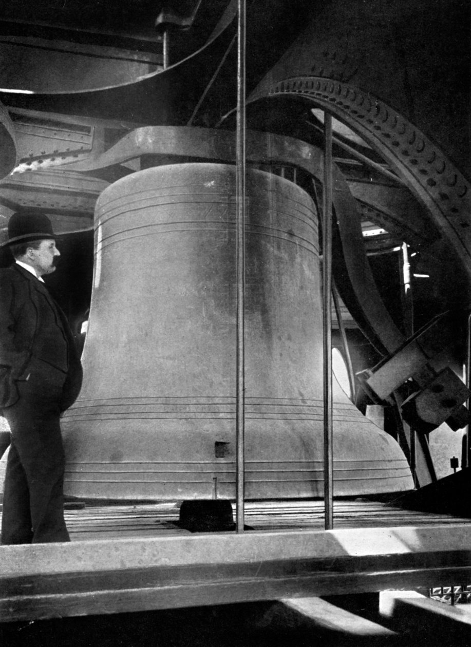 Klokke i Big Ben-tårnet, Palace of Westminster, London, c1905 af Unbekannt
