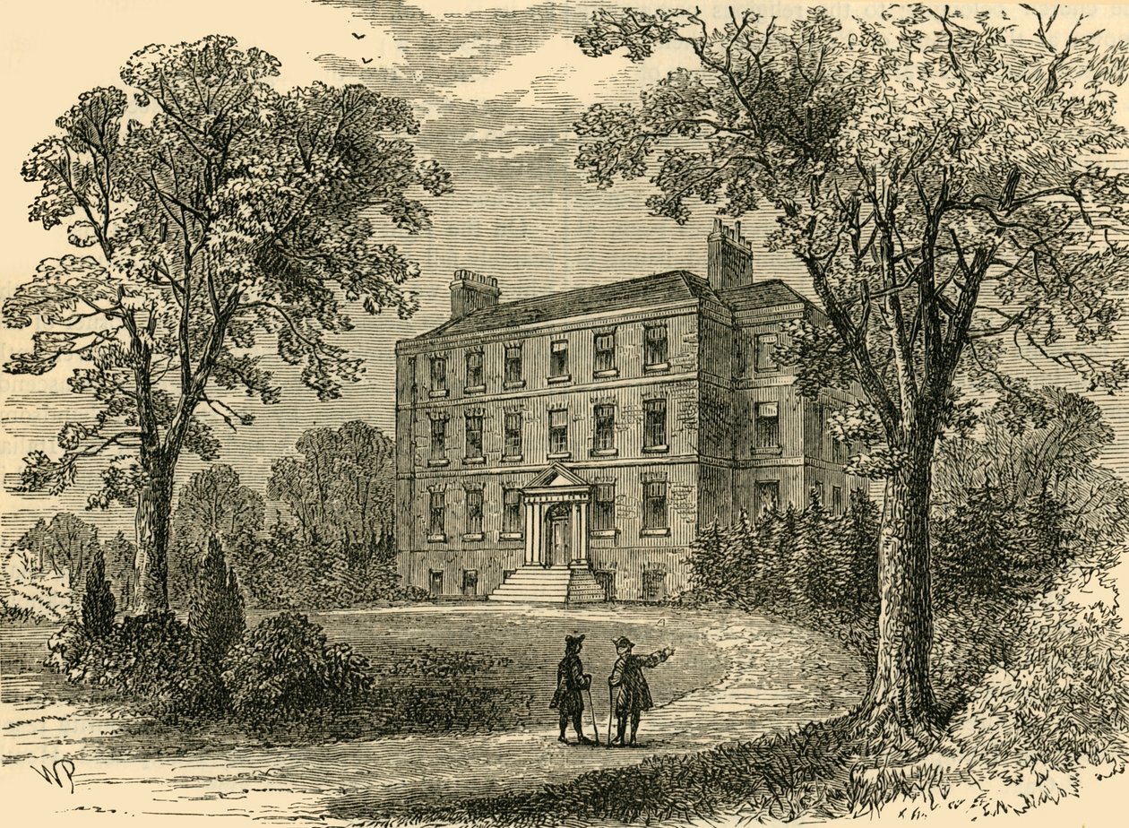 Belsize hus i 1800, c1876. af Unbekannt