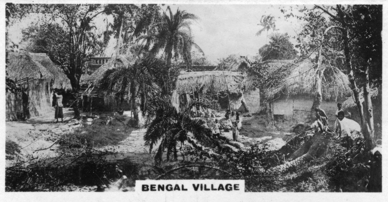 Bengal landsby, Calcutta, Indien, c1925 af Unbekannt