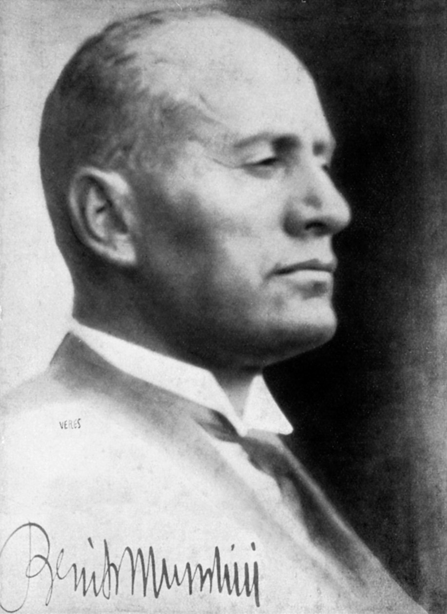 Benito Mussolini, italiensk fascistisk diktator, c1930
