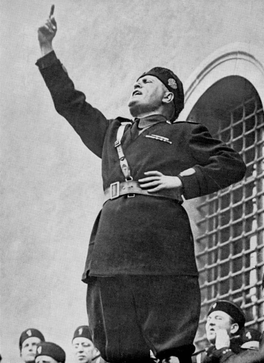 Benito Mussolini, italiensk fascistisk diktator, c1930
