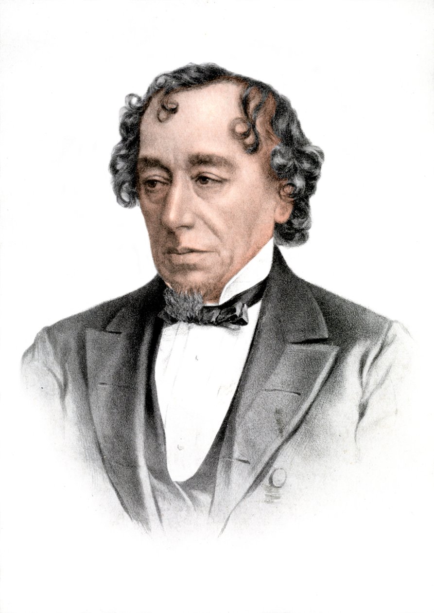 Benjamin Disraeli, engelsk statsmand og litterær figur fra det 19. århundrede, 1905 af Unbekannt