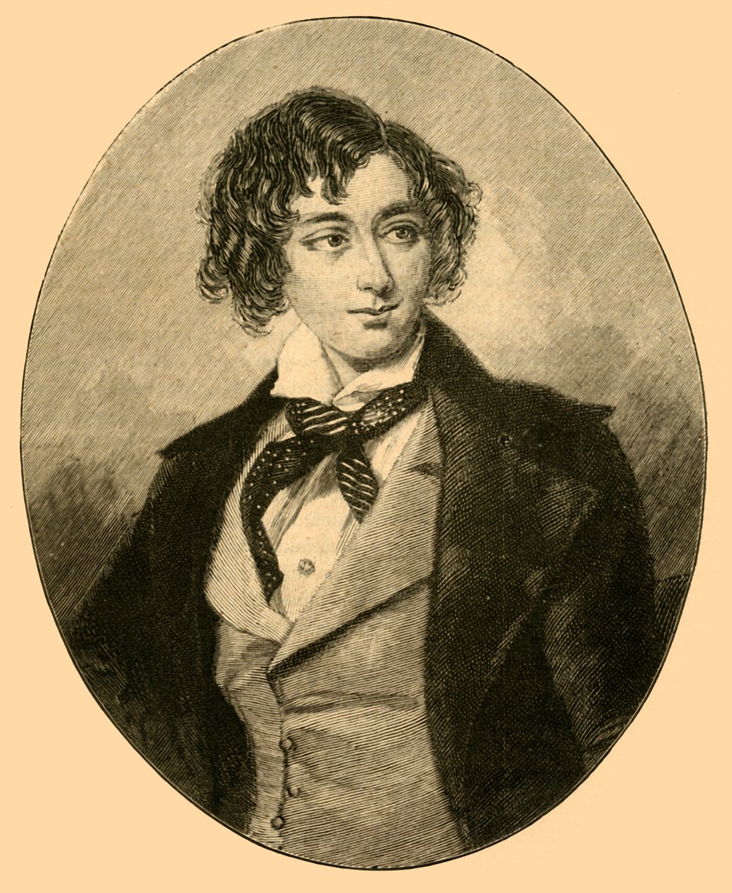 Benjamin Disraeli, britisk politiker, c1840 c1890. af Unbekannt