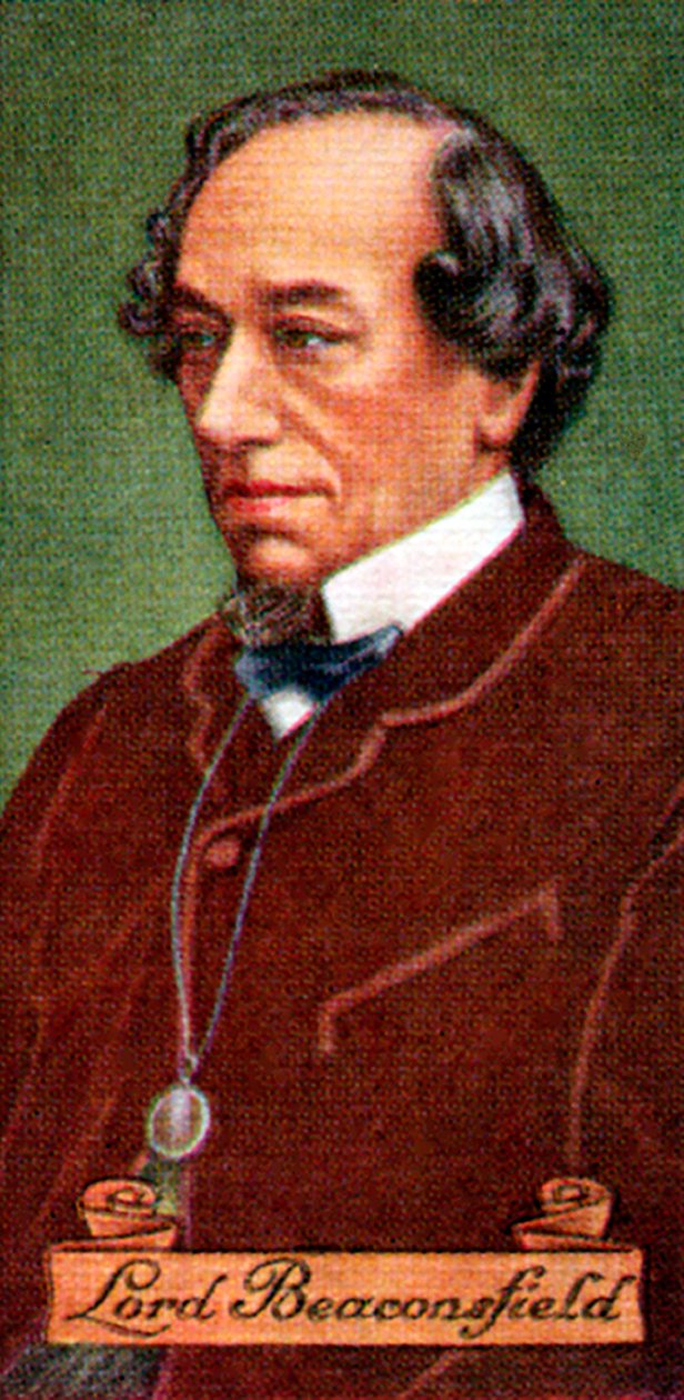Benjamin Disraeli, jarl af Beaconsfield, taget fra en række cigaretkort, 1935 af Unbekannt