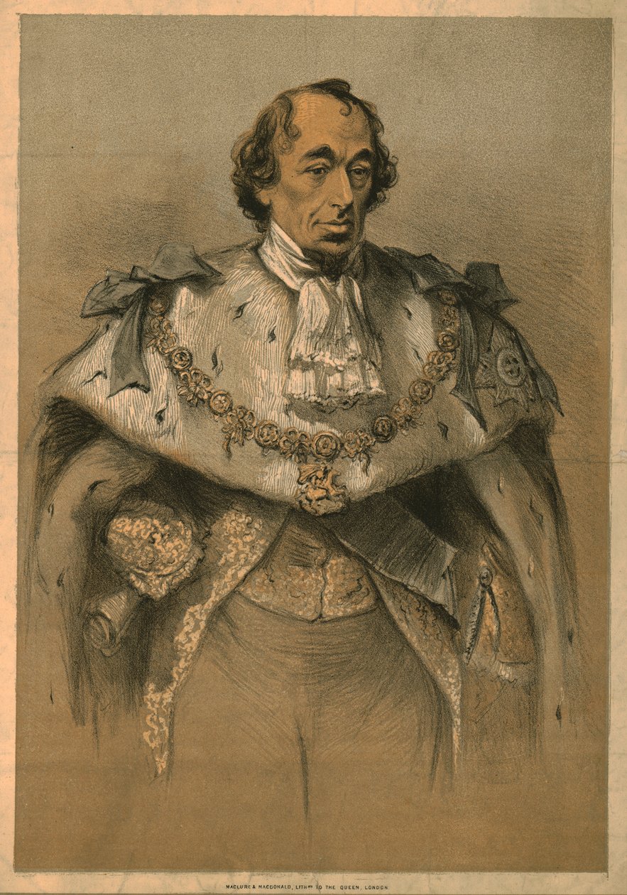 Benjamin Disraeli, c1870. af Unbekannt
