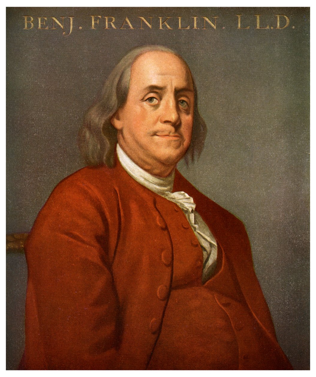 Benjamin Franklin, amerikansk videnskabsmand og politiker, 1782 1956 af Unbekannt