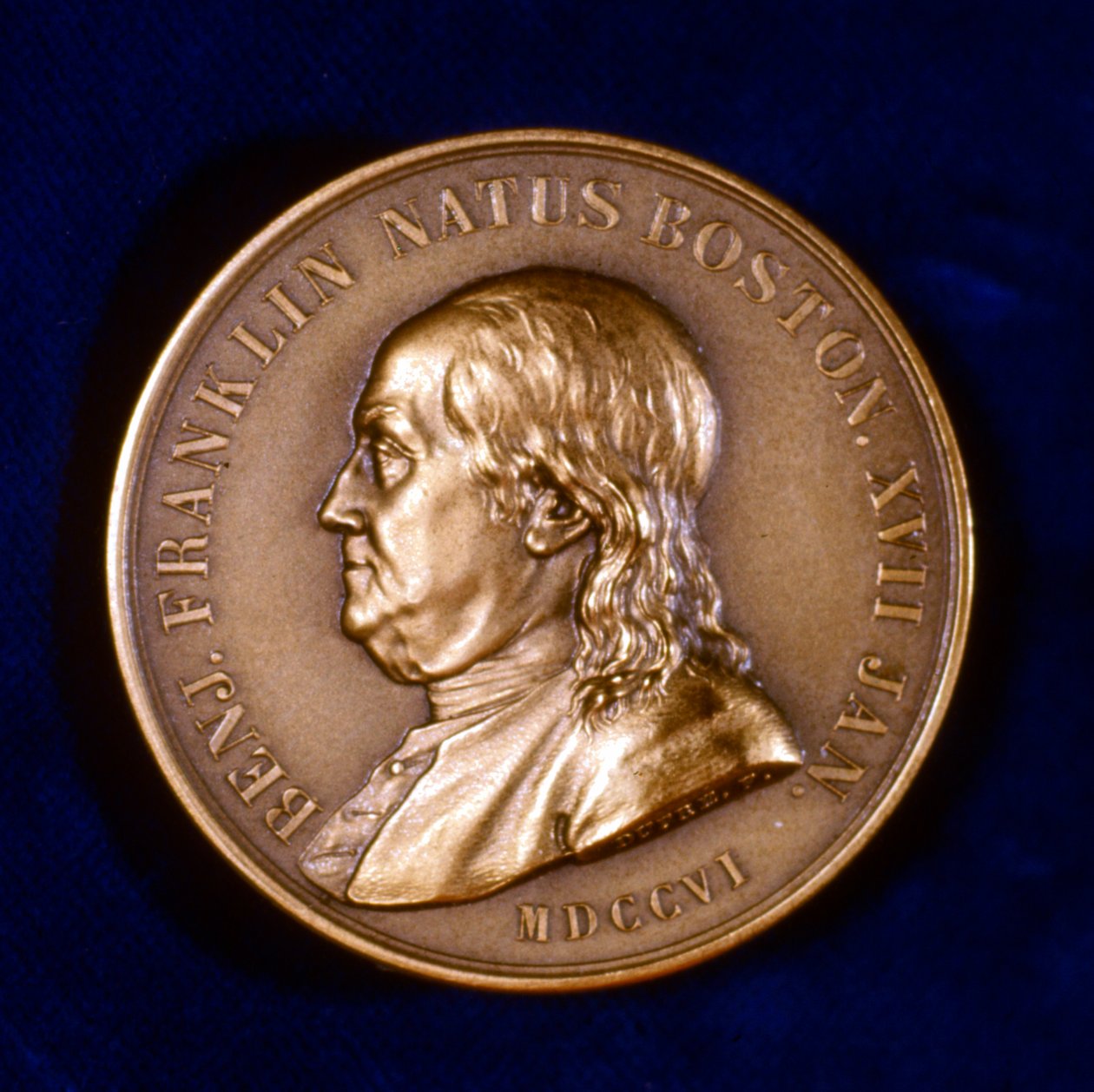 Benjamin Franklin, amerikansk videnskabsmand, opfinder og statsmand, 1806 af Unbekannt