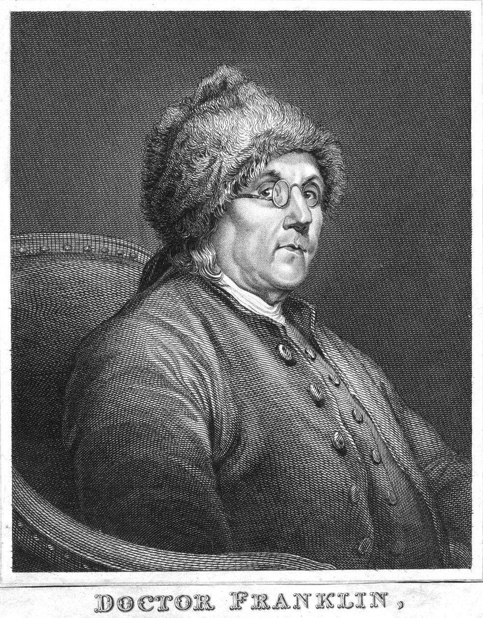 Benjamin Franklin, amerikansk videnskabsmand, opfinder og statsmand, slutningen af det 18. århundrede af Unbekannt