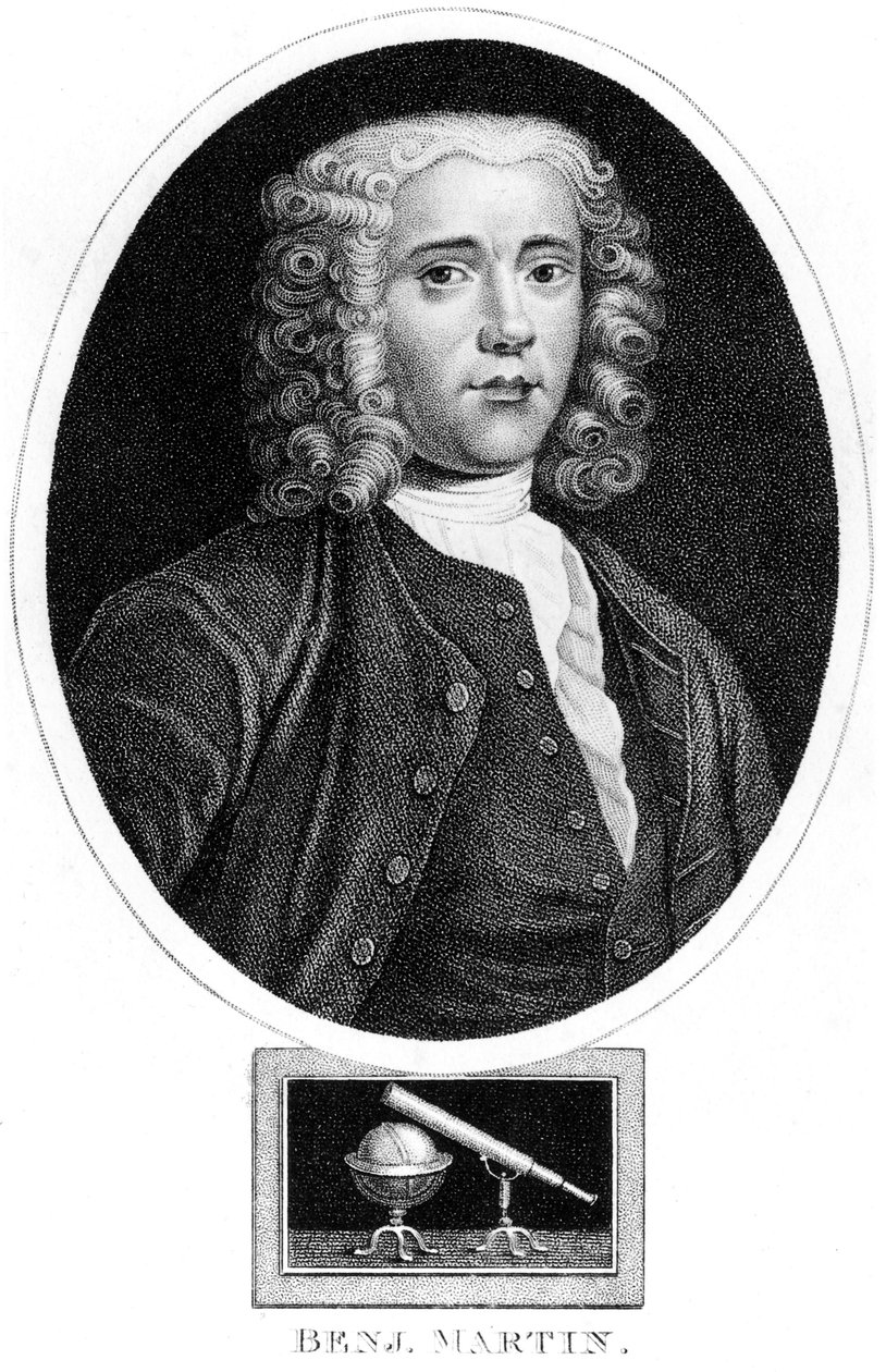 Benjamin Martin, engelsk matematiker og instrumentmager, ca. 1730