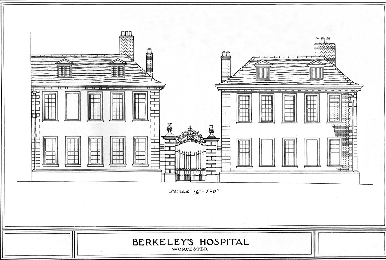 Berkeleys Hospital, Worcester, Worcestershire, 1924 af Unbekannt