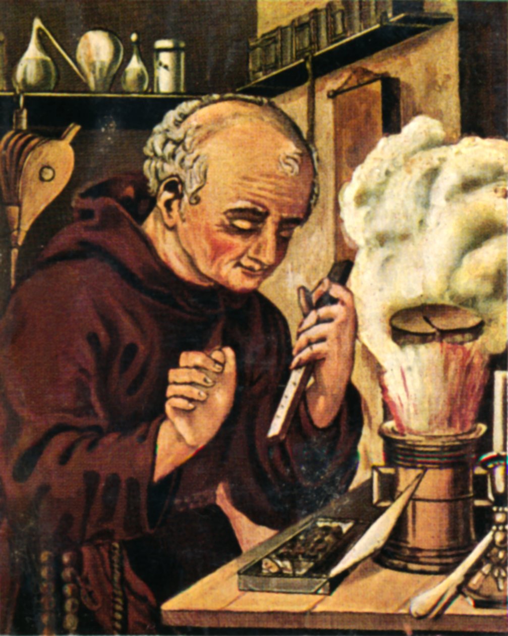 Berthold Schwarz i det 14. århundrede, 1934. af Unbekannt
