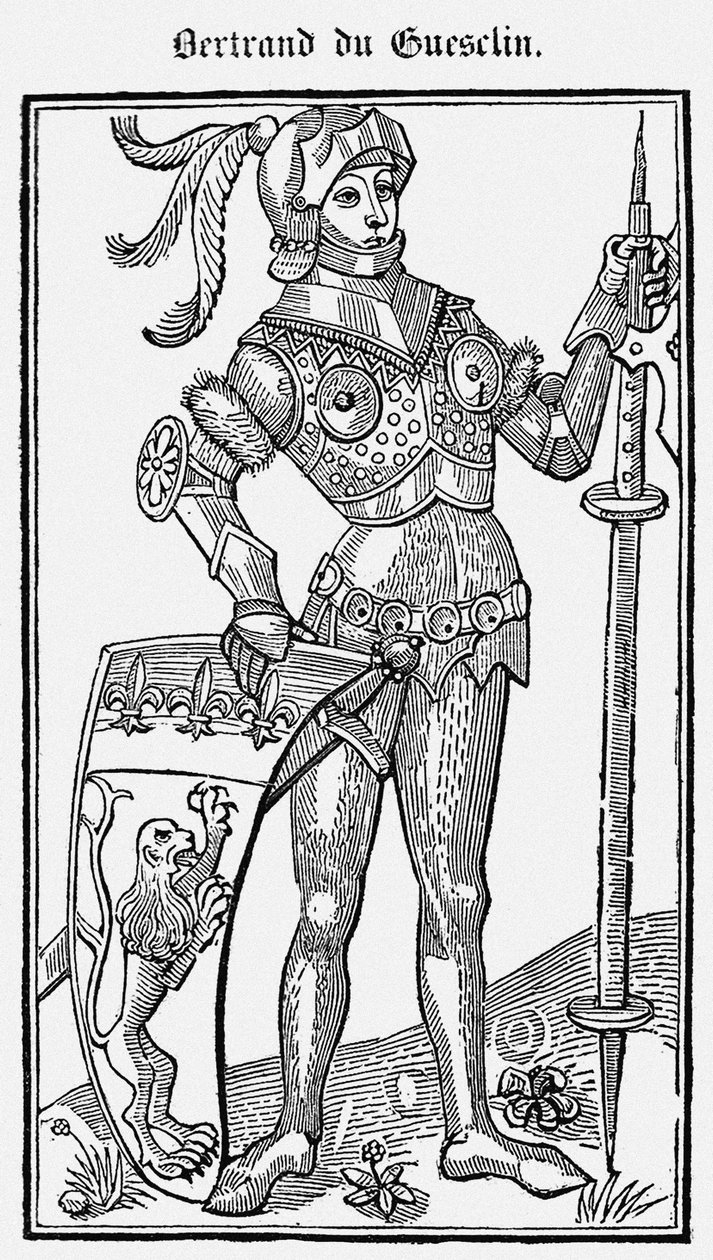 Bertrand du Guesclin fra Sir Bertrand du Guesclins gerningsbog, 1487 af Unbekannt