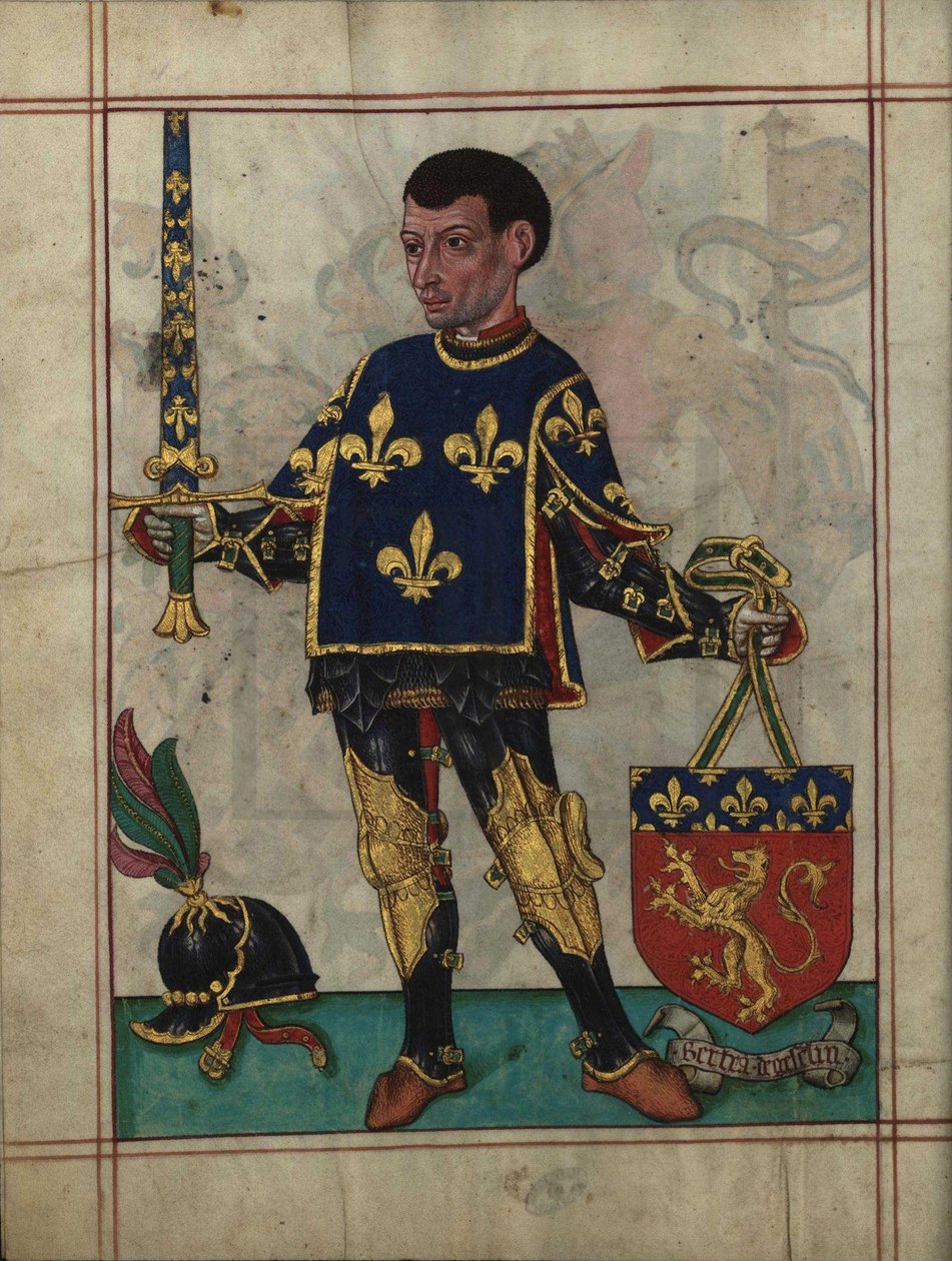 Bertrand du Guesclin Fra Livro do Ameiro-Mor, 1509 af Unbekannt