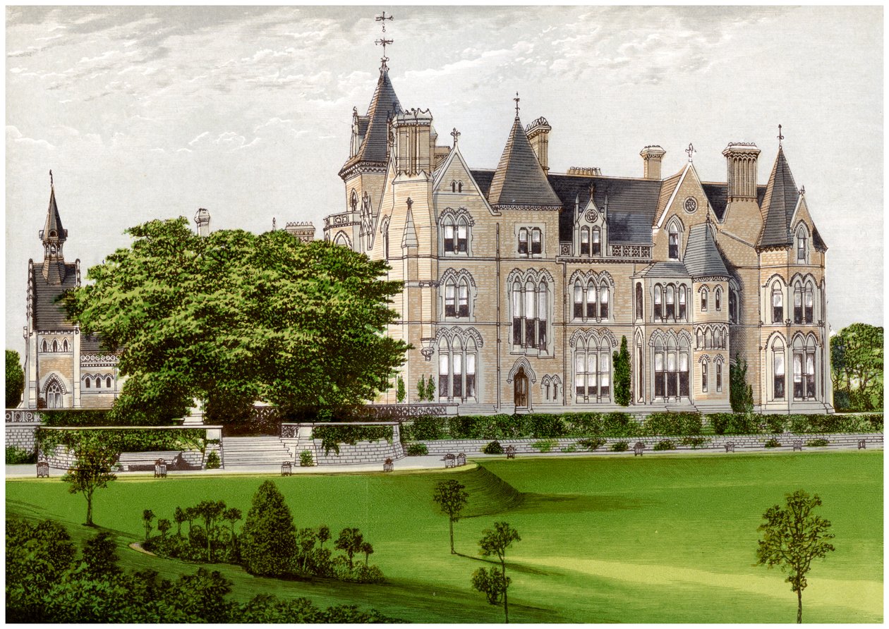 Bestwood Lodge, Nottinghamshire, hjemsted for hertugen af St. Albans, c1880 af Unbekannt