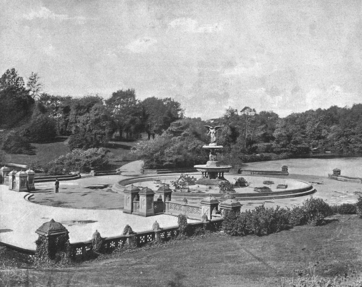 Bethesda Fountain, Central Park, New York, USA, c1900. af Unbekannt