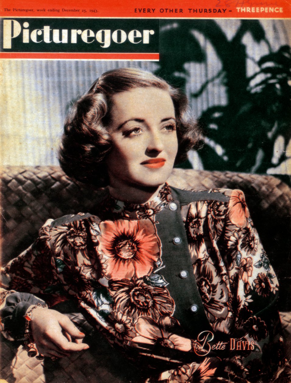 Bette Davis 1908-1989, amerikansk skuespillerinde, 1943 af Unbekannt