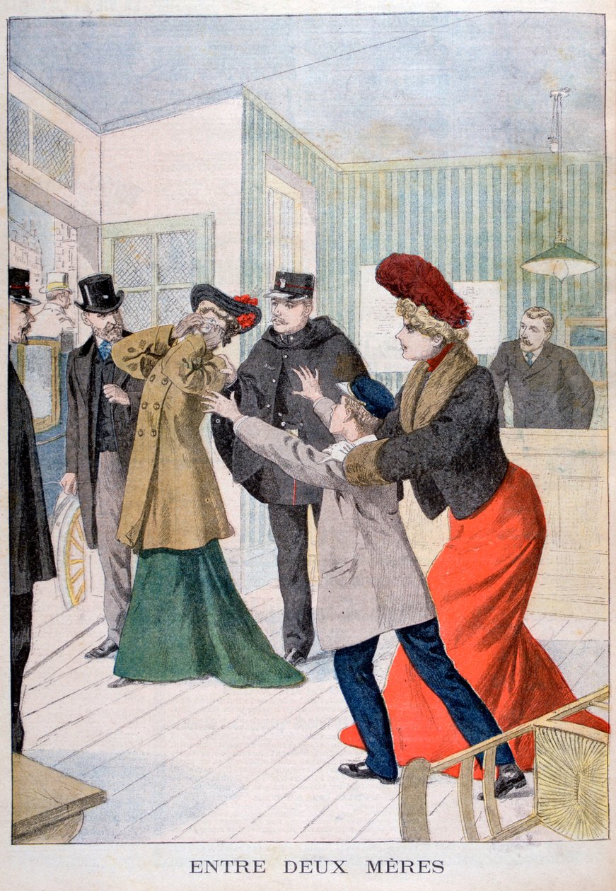 Mellem to mødre, 1902 af Unbekannt