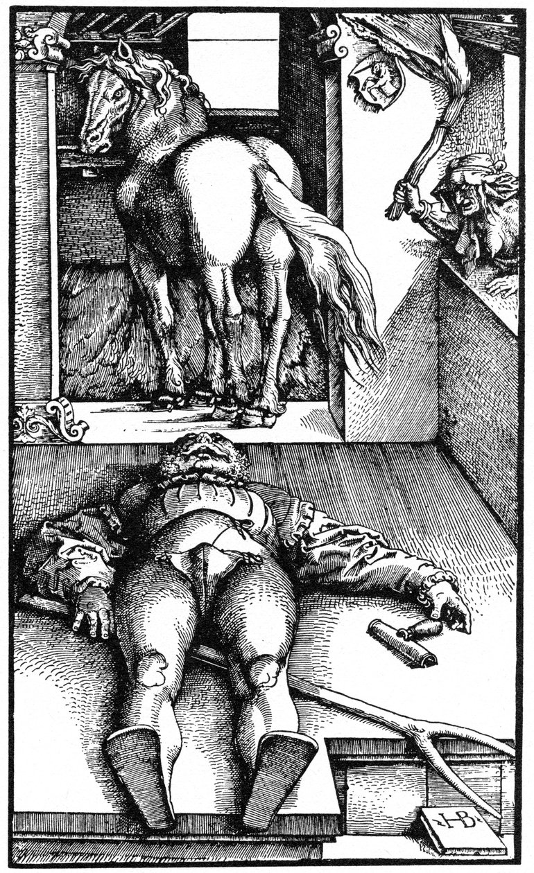 Forhekset brudgom Sovende brudgom og en troldkvinde, 1544 1964. af Unbekannt