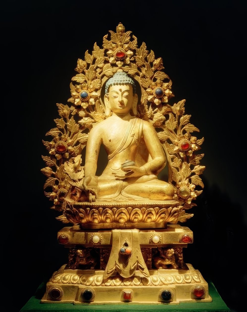 Bhaisajyaguru-Vaiduryaprabharaja / Skulptur, 18. Jhdt. af Unbekannt
